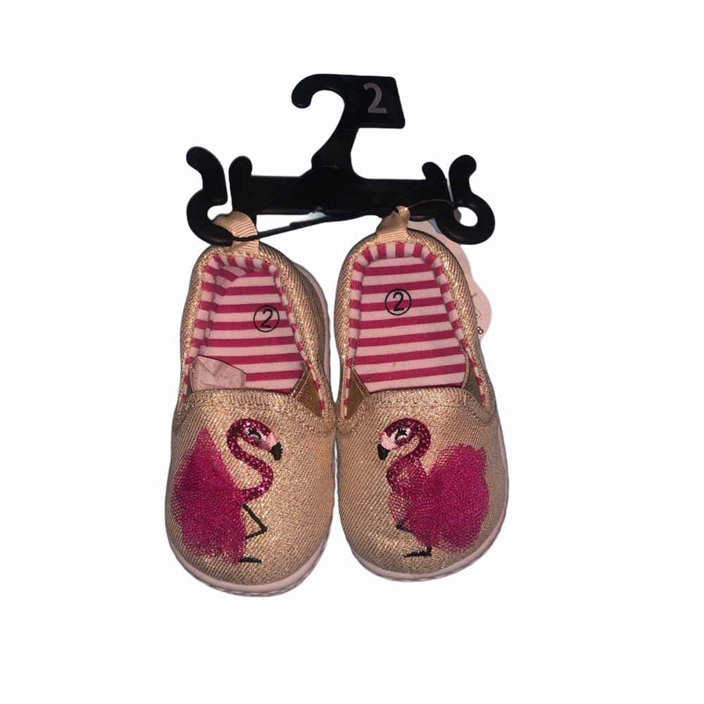 Baby girl flamingo shoes
